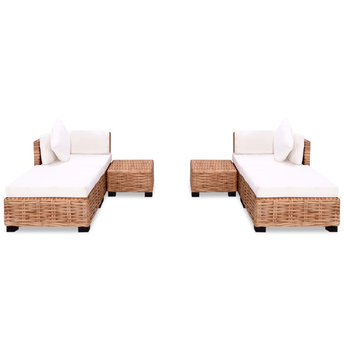 Set Divano 16 pz in Rattan Naturale cod mxl 34630