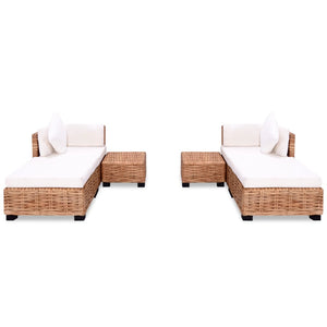 Set Divano 16 pz in Rattan Naturale 244625