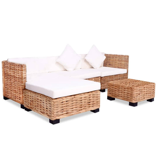 Set Divano 14 pz in Rattan Naturale cod mxl 39317