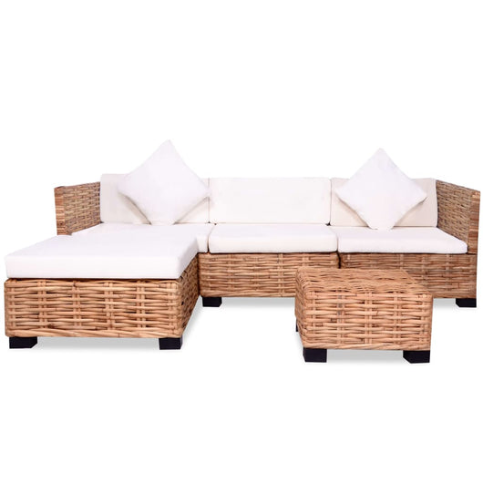 Set Divano 14 pz in Rattan Naturale cod mxl 39317