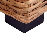 Divano a 2 Posti in Rattan Naturale cod mxl 12718