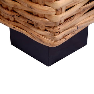 Divano a 3 Posti in Rattan Naturale 244419