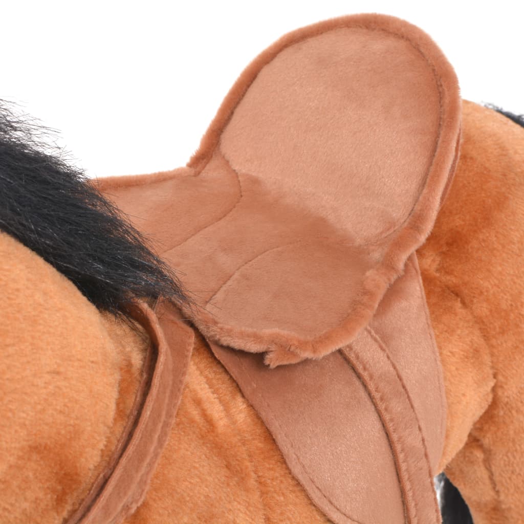 Cavallo in Peluche in Piedi Marrone