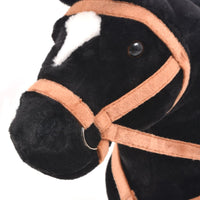 Cavallo in Peluche in Piedi Nero 91310