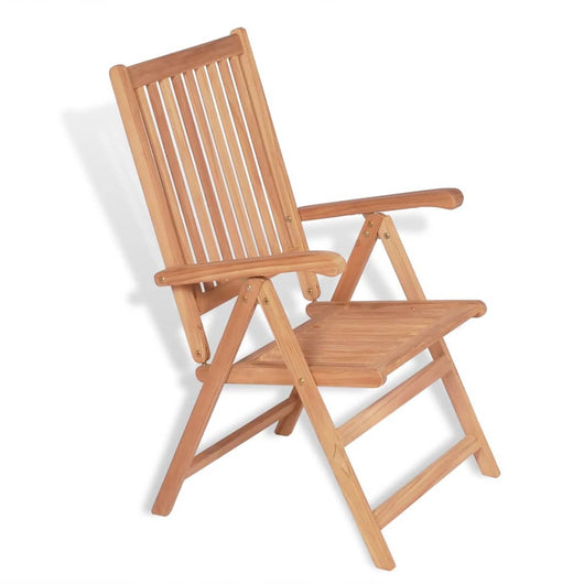 Sedie Reclinabili da Giardino 2 pz in Legno Massello di Teak cod mxl 11645