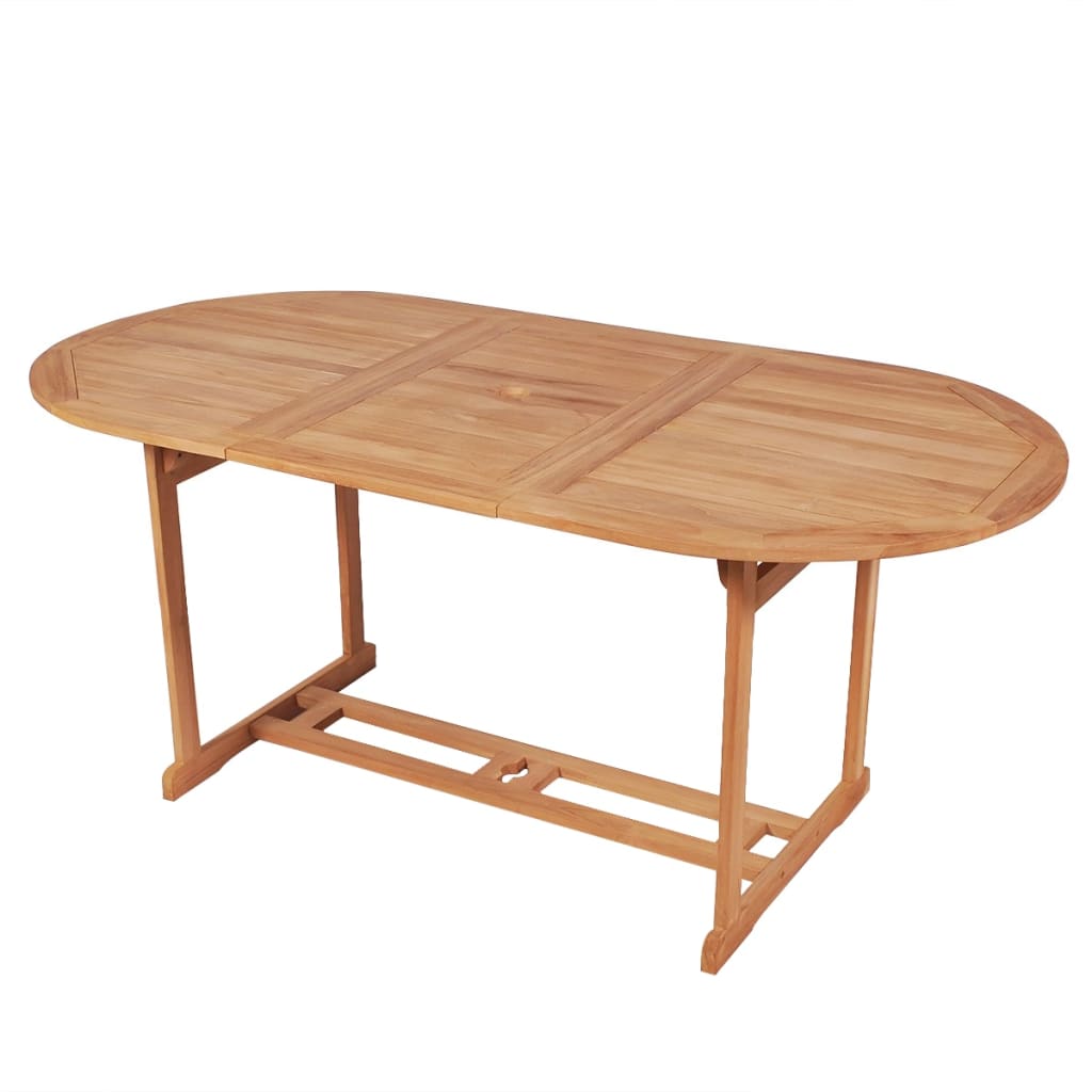 Tavolo da Giardino 180x90x75 cm in Massello di Teak 43030