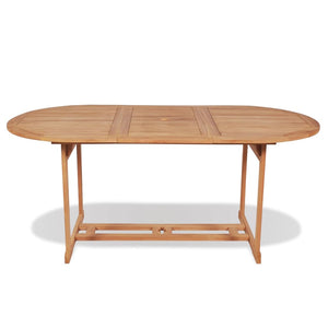 Tavolo da Giardino 180x90x75 cm in Massello di Teak 43030