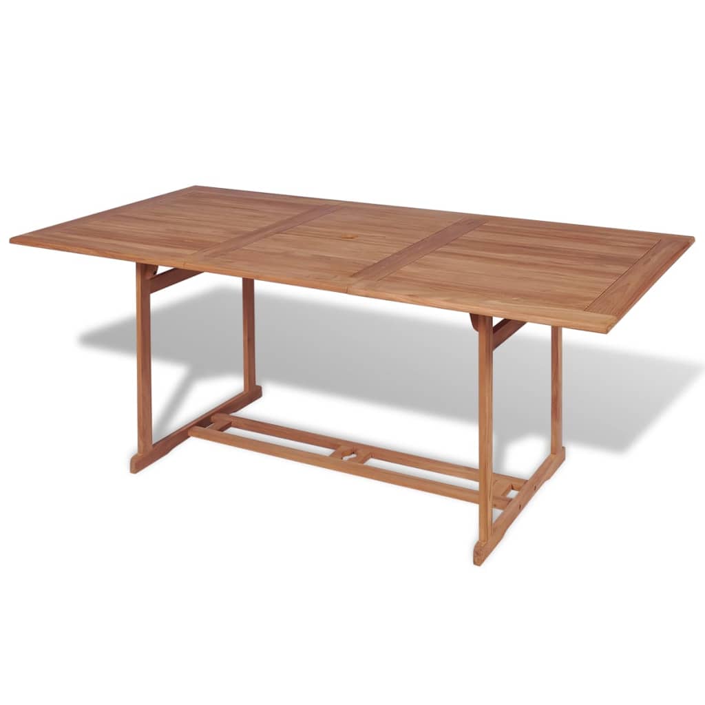 Tavolo da Giardino 180x90x75 cm in Massello di Teak cod mxl 34398