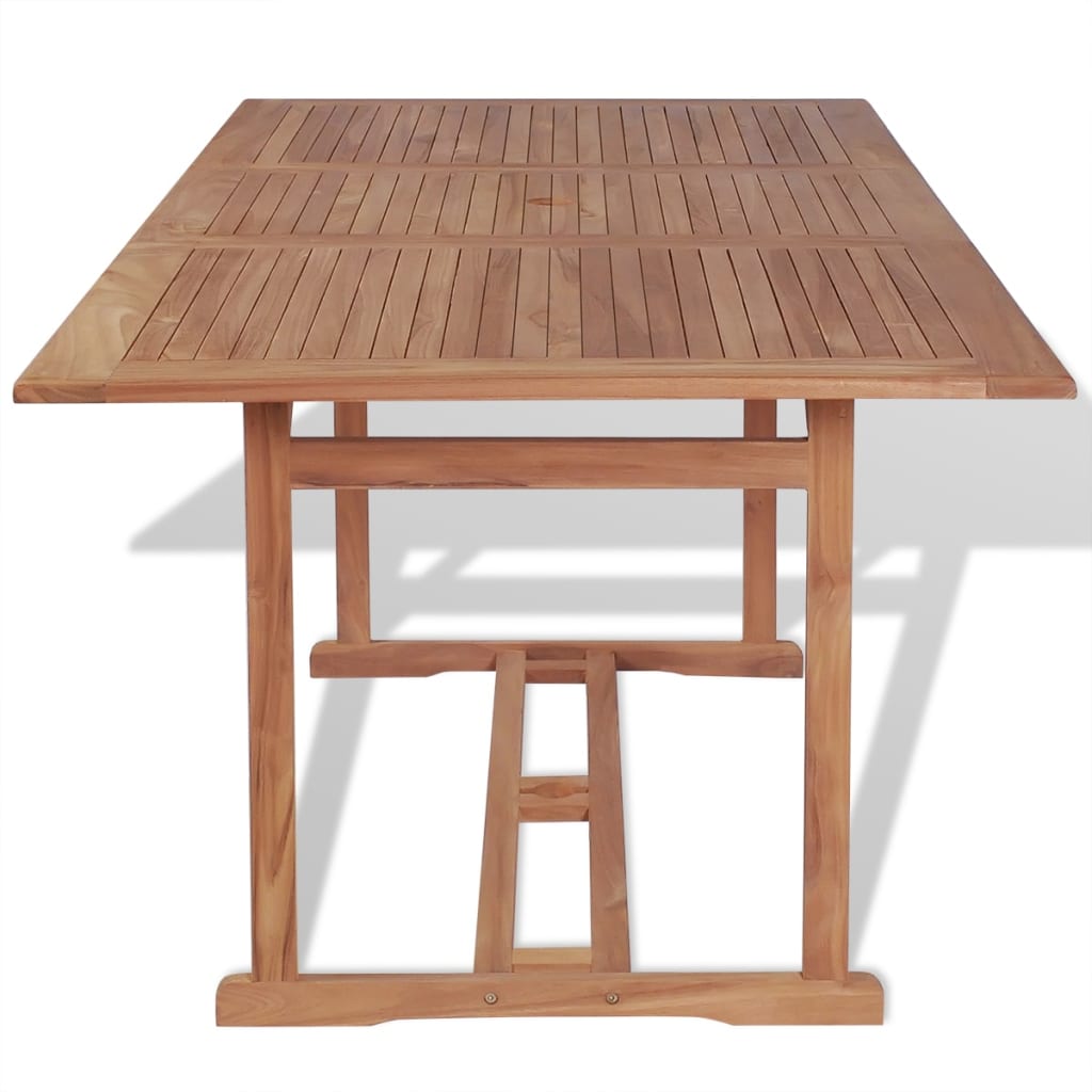 Set da Pranzo da Giardino 7 pz in Legno Massello di Teak cod mxl 58696