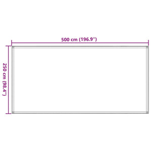 Tappeto da Tenda 250x500 cm Antracite 91262