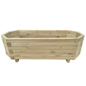 Letto Rialzato da Giardino 100x40x31 cm in Legno di Pino Impregnato