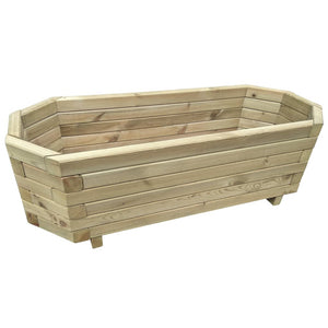 Letto Rialzato da Giardino 100x40x31 cm in Legno di Pino Impregnato