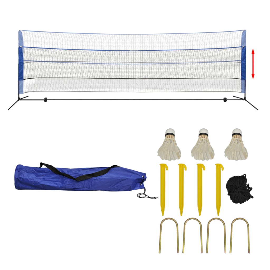 Set Rete da Badminton con Volani 500x155 cm