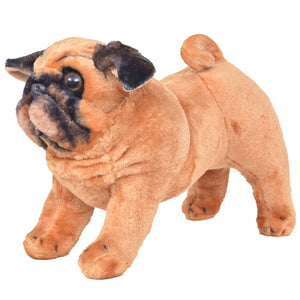 Cane Carlino in Peluche in Piedi Marrone Chiaro XXLcod mxl 129370