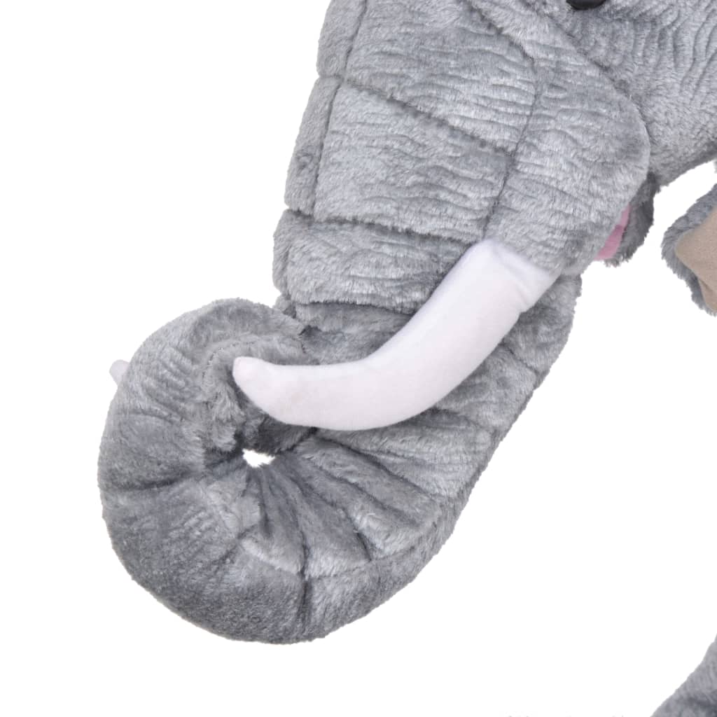 Elefante in Peluche in Piedi Grigio XXL