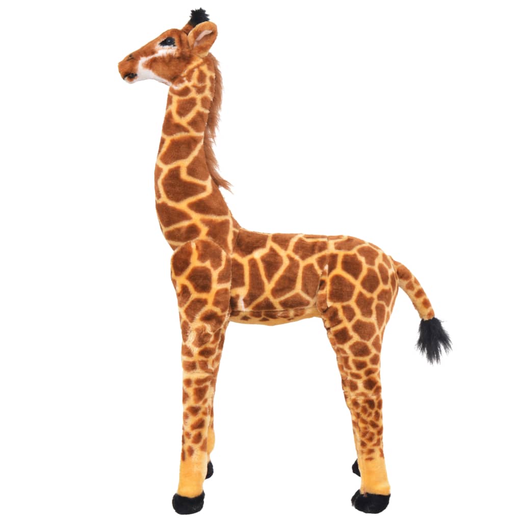 Giraffa in Peluche in Piedi Marrone e Gialla XXL 91336