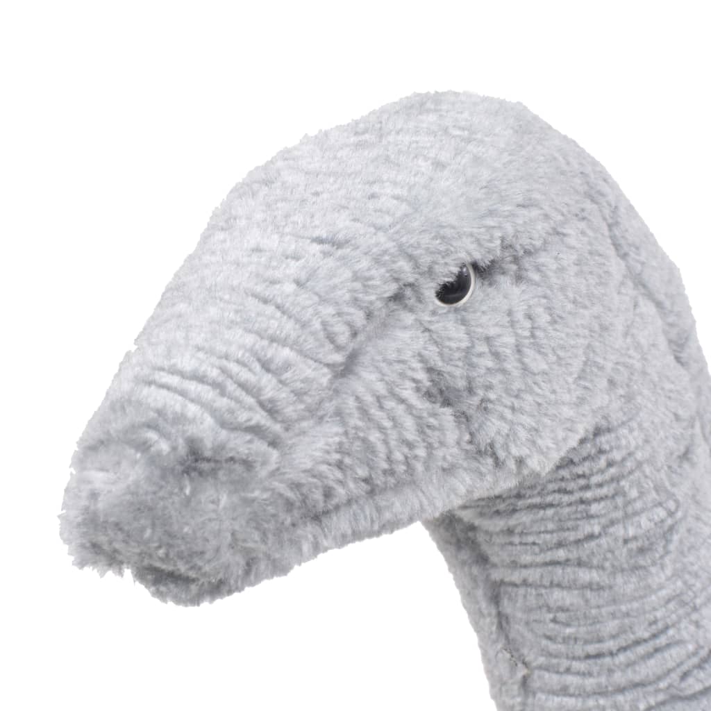 Dinosauro Brachiosaurus in Peluche in Piedi Grigio XXL