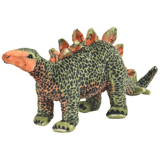 Dinosauro Stegosaurus in Peluche in Piedi Verde e Arancione XXL 91346