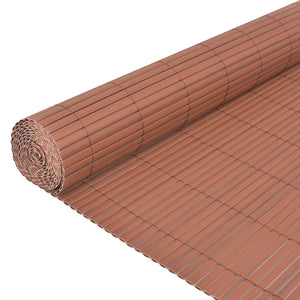 Recinzione da Giardino a Doppio Lato in PVC 90x300 cm Marrone cod mxl 13582