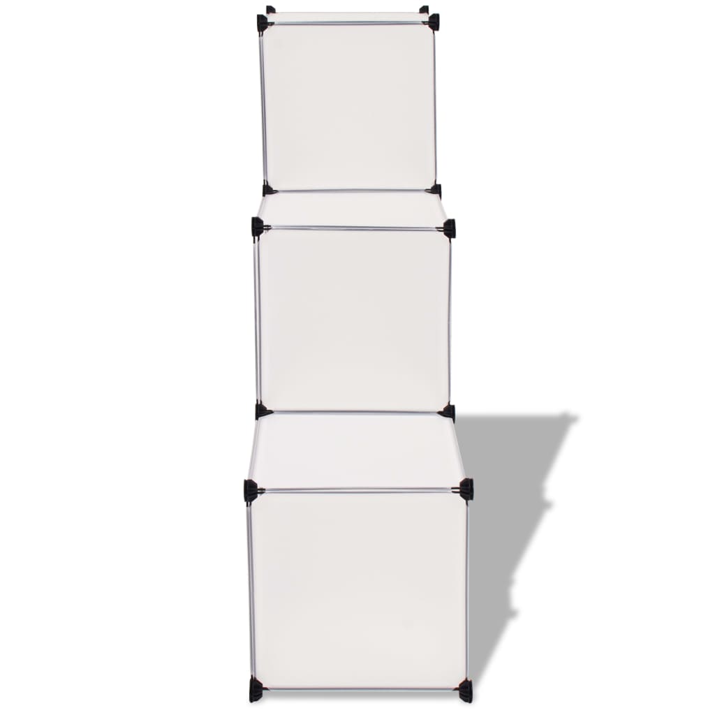 Armadio Salvaspazio a Cubo con 6 Scomparti Bianco cod mxl 43039