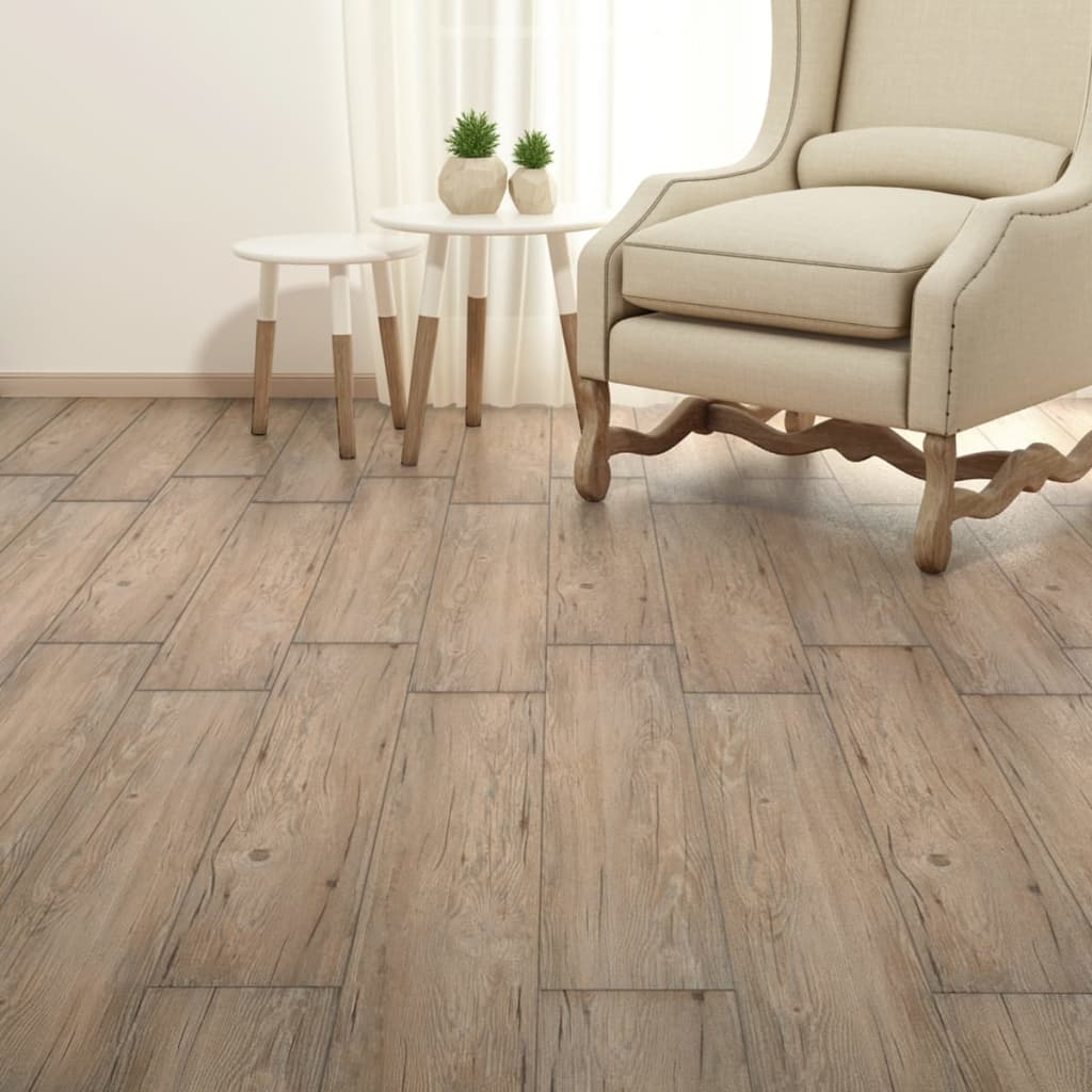 Listoni Pavimenti Non Autoadesivi 5,26m² 2mm Rovere Marrone