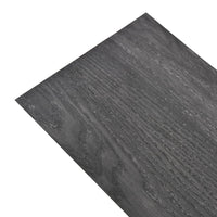 Listoni Pavimenti Non Autoadesivi PVC 5,26 m² 2 mm Nero Bianco 245167