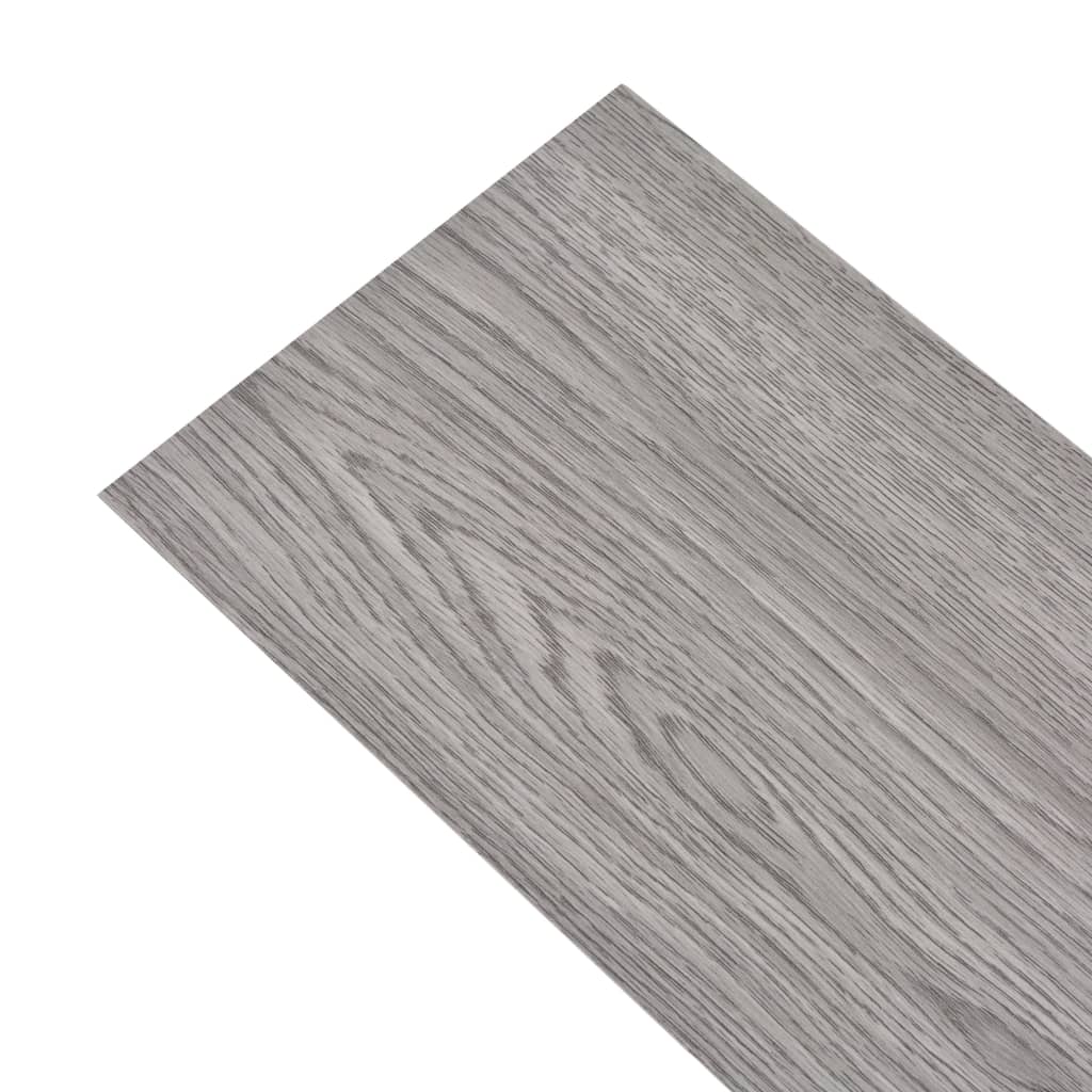 Listoni Pavimentazione Autoadesivi PVC 5,02 m² 2mm Grigio Scuro   cod mxl 54344