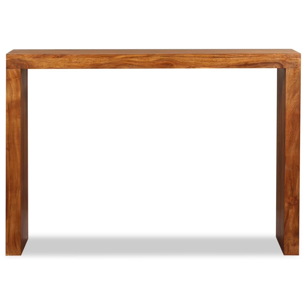 Tavolo Consolle in Legno Massello Finitura Miele 110x40x76 cm 244671