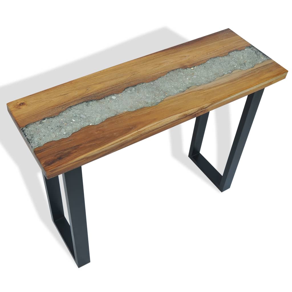 Tavolo Consolle in Teak 100x35x75 cm 245065