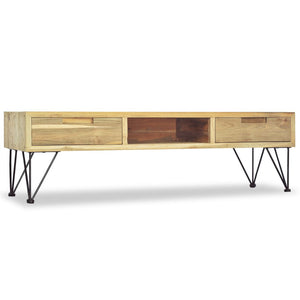 Mobile Porta TV 120x35x35 cm in Legno Massello di Teak cod mxl 16080