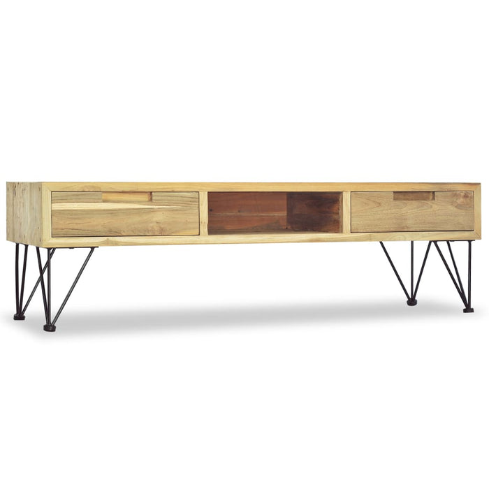 Mobile Porta TV 120x35x35 cm in Legno Massello di Teak cod mxl 16080