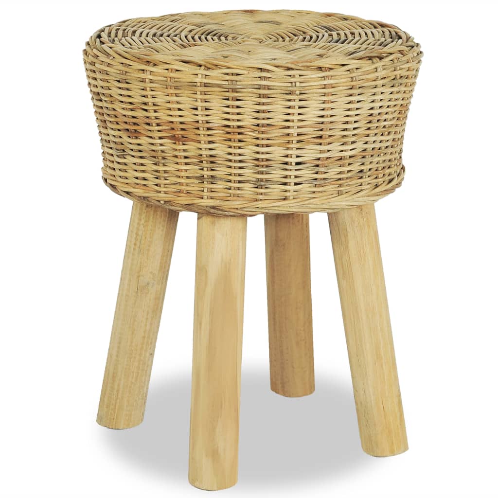 Sgabello da Bar in Rattan Naturale cod mxl 59628