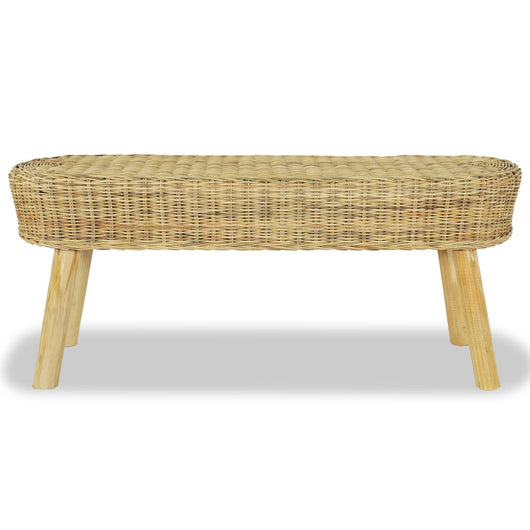 Panca da Ingresso 110x35x45 cm in Rattan Naturale cod mxl 66325