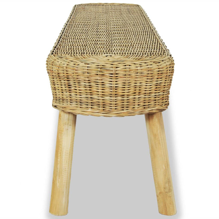 Panca da Ingresso 110x35x45 cm in Rattan Naturale cod mxl 66325