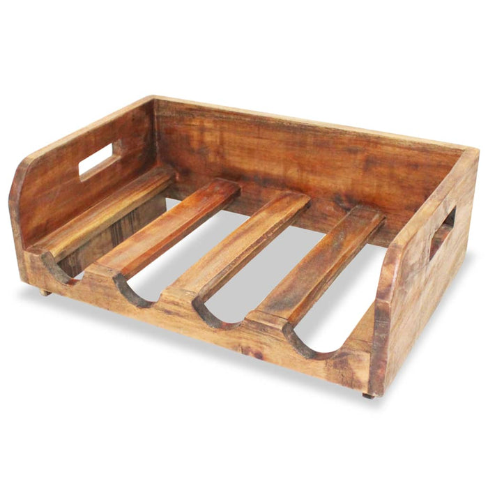 Set Portavini 4pz per 16 Bottiglie in Legno Massello Recuperato 244491