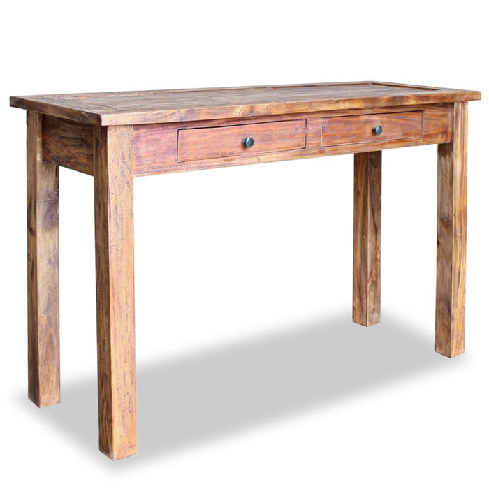 Tavolo Consolle in Legno Massello Recuperato 123x42x75 cm 244494