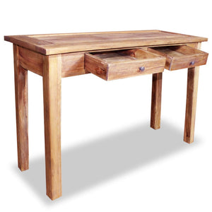 Tavolo Consolle in Legno Massello Recuperato 123x42x75 cm 244494