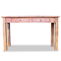 Tavolo Consolle in Legno Massello Recuperato 123x42x75 cm 244494