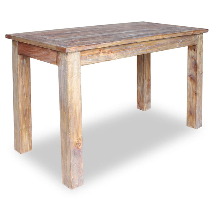 Tavolo da Pranzo in Legno Massello Anticato 120x60x77 cm 244496