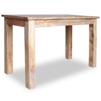 Tavolo da Pranzo in Legno Massello Anticato 120x60x77 cm 244496