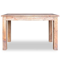 Tavolo da Pranzo in Legno Massello Anticato 120x60x77 cm 244496