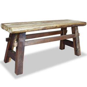 Panca in Legno Massello di Recupero 100x28x43 cm 244497