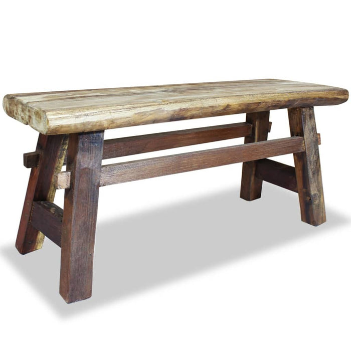 Panca in Legno Massello di Recupero 100x28x43 cm 244497