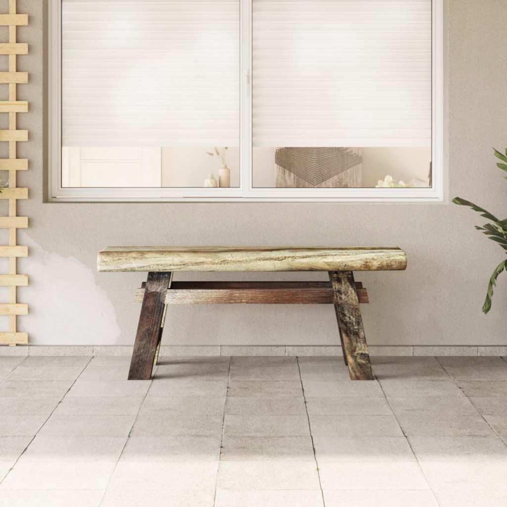 Panca in Legno Massello di Recupero 100x28x43 cm 244497