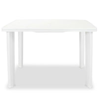 Tavolo da Giardino Bianco 101x68x72 cm in Plastica cod mxl 47081