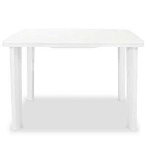 Tavolo da Giardino Bianco 101x68x72 cm in Plastica cod mxl 47081