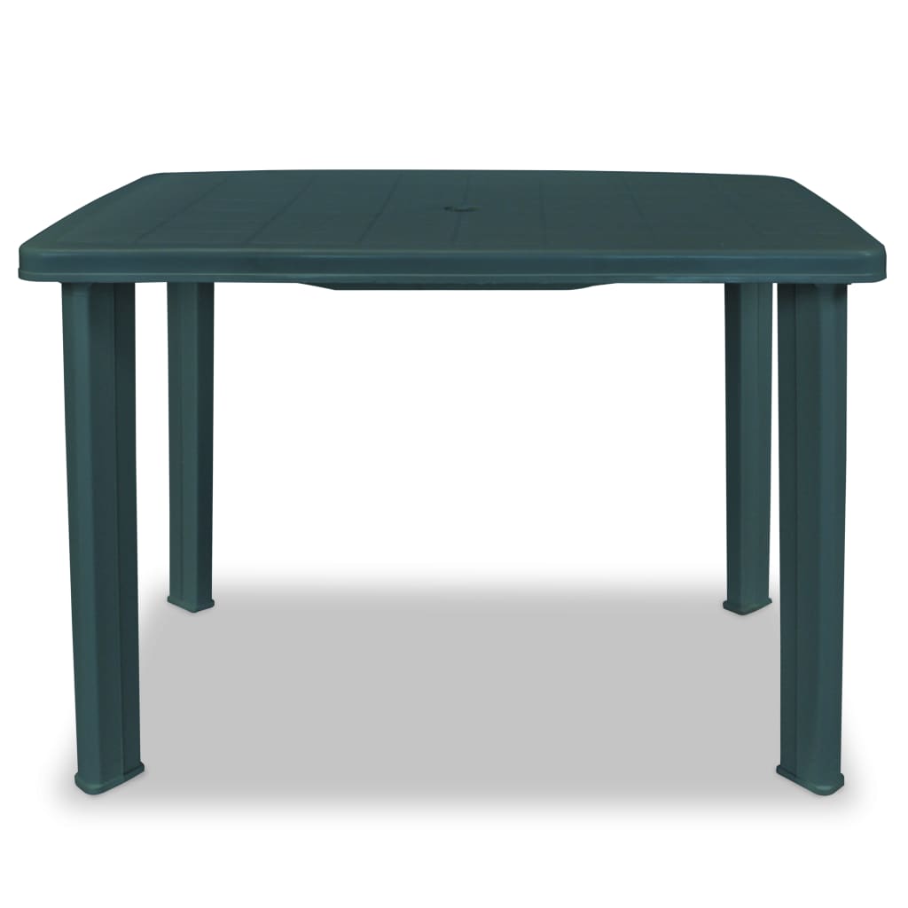 Tavolo da Giardino Verde 101x68x72 cm in Plastica 43593