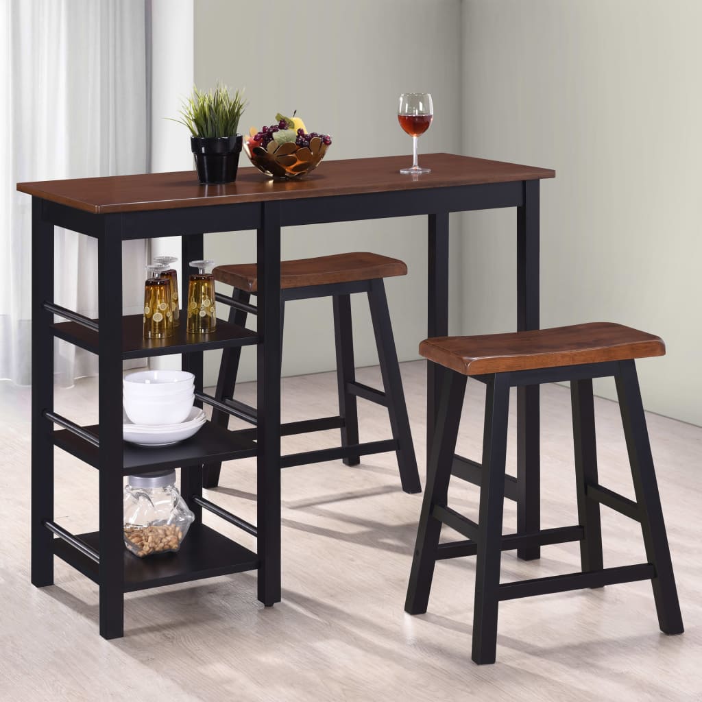 Set da Bar 3 pz in MDF Nero 245363