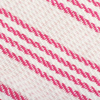 Copriletto in Cotone a Righe 125x150 cm Rosa e Bianco 245324