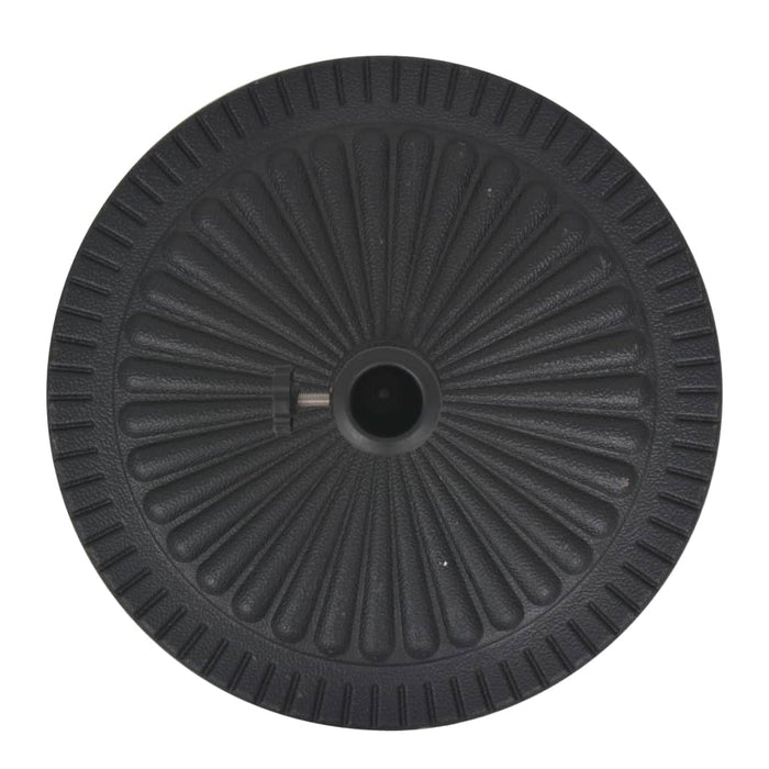 Base per Parasole Circolare in Resina Nera 14 kg